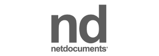 NetDocuments logo – cloud-based document and email management software for law firms.