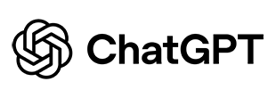 ChatGPT logo featuring the OpenAI knot symbol and the word 'ChatGPT'